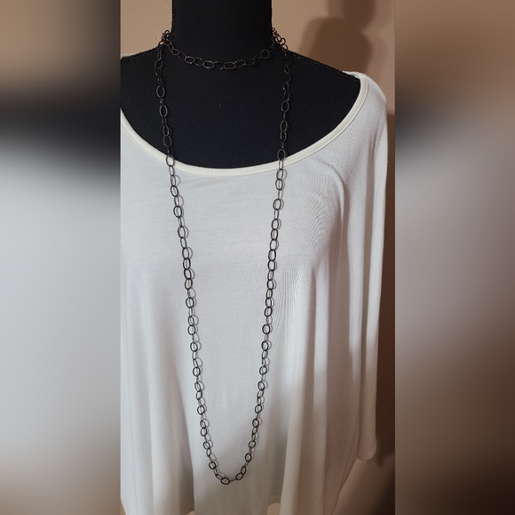 32 Inch Black Chain Necklace - Picture 2 of 4